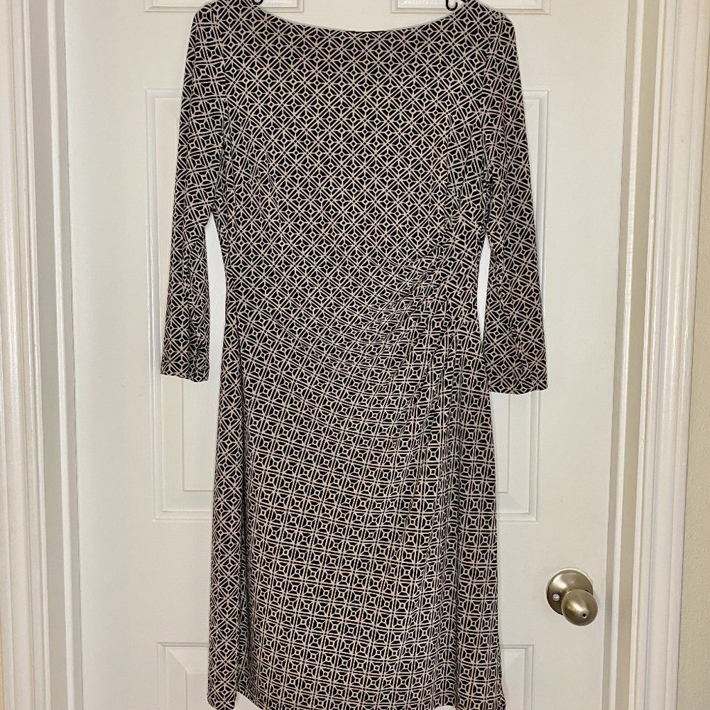 Lauren by Ralph Lauren Printed Rouched Dress 12P